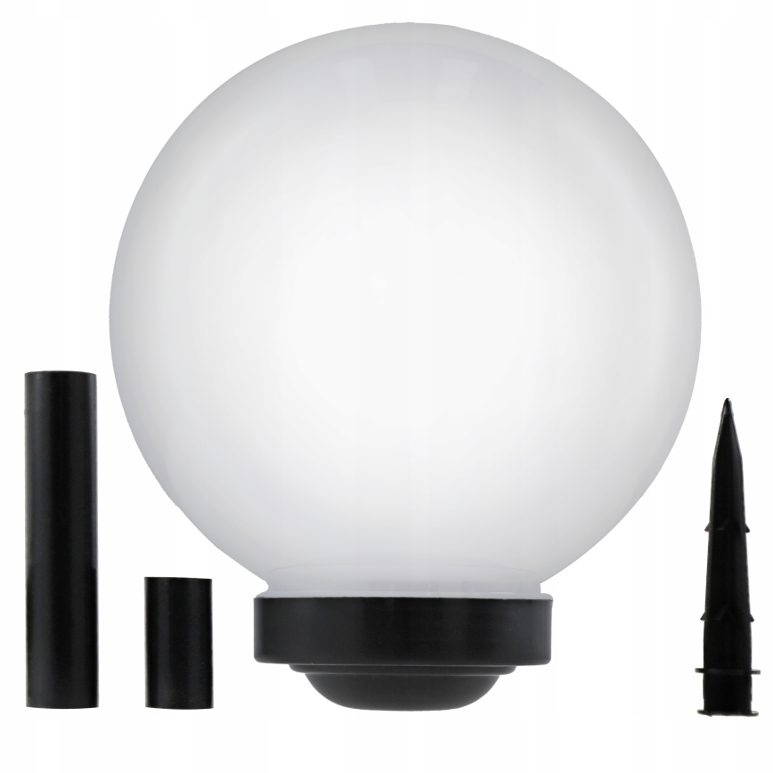 Сонячна LED-лампа, 1,2 В, 6500 К, 200 мА·год, діам. 25 см, IP44, біла/чорна