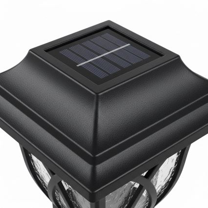 Сонячна LED-лампа LAWN, 1,2 В, 100 мА·год, 3000 K, 44 см, IP44, чорна