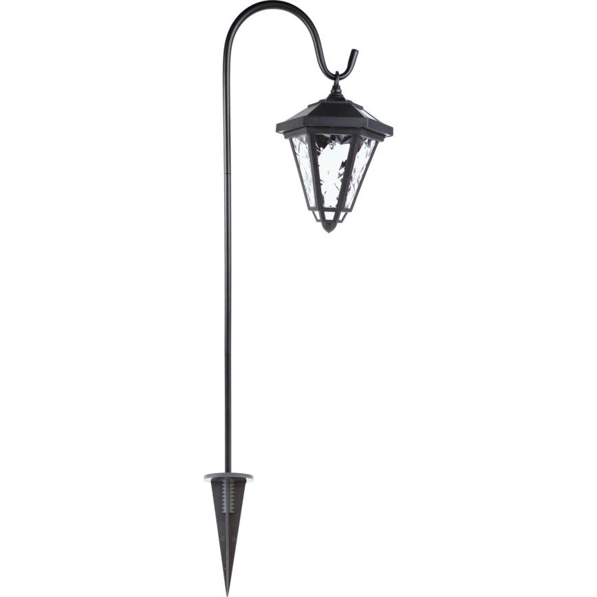 Сонячна LED-лампа, LED/1,2 В, 200 мА·год, IP44, чорна