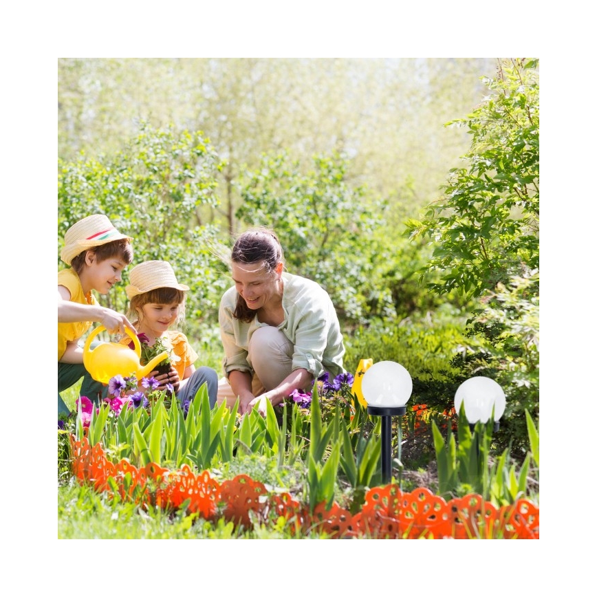 Сонячна LED-лампа SPHERE LED/1,2V 4000K IP44 40 mAh діам. 10 см