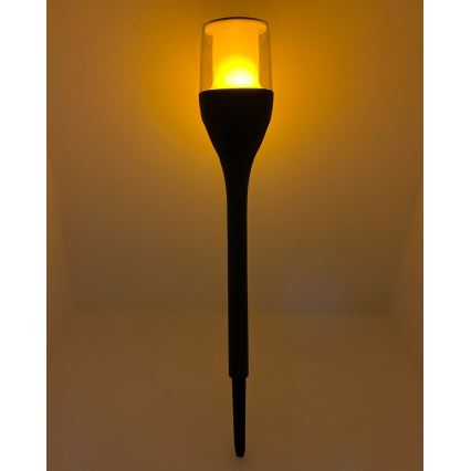 Сонячна світлодіодна лампа 1,2 В 800 мА·год IP44 чорна