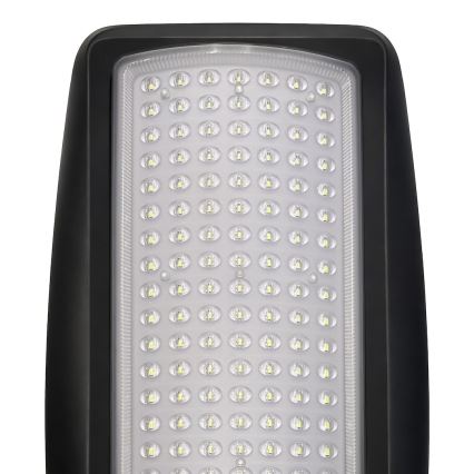 Сонячна вулична LED-лампа VENICE з регульованою яскравістю та датчиком LED/100W/3,2V 6000 mAh IP65 чорна + пульт дистанційного керування