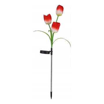 Сонячний декоративний світильник LED RGB 3xLED/3,7V 200 mAh IP44 tulipán