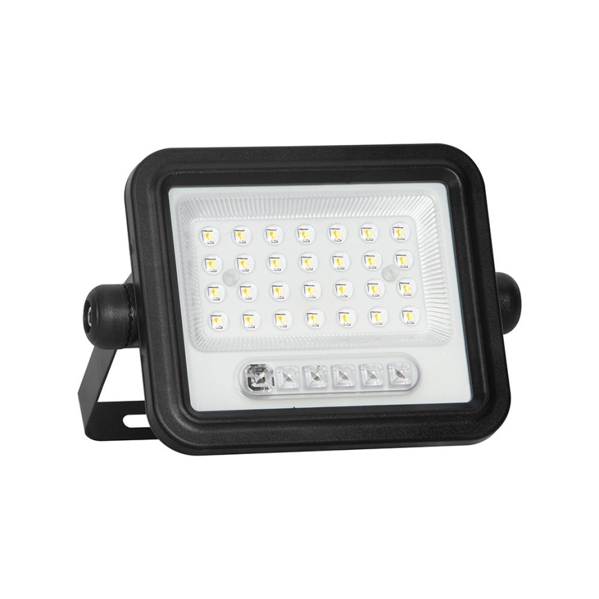 Сонячний LED-прожектор з регульованою яскравістю LED/50W/3,2V 2000-8000K IP65 3800 mAh чорний + пульт дистанційного керування