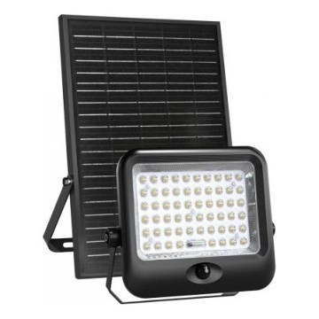 Сонячний LED-прожектор з датчиком MHCS LED/20W/3,2V 3000/4000/6500K IP65 10000 mAh + пульт дистанційного керування