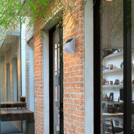 LED сонячний настінний світильник із датчиком LED/3W/3,7V 3000/4000K 1200 mAh IP54 білий