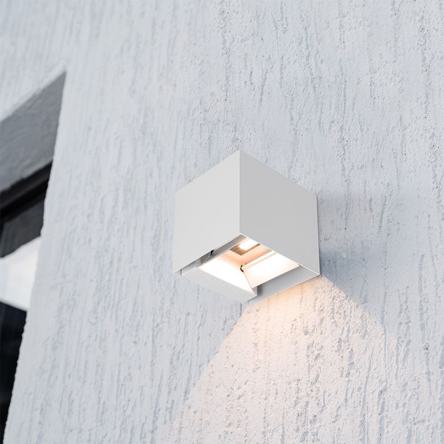 Світлодіодний сонячний настінний світильник з датчиком, 9 Вт/5 В, 3000/4000/5000 К, IP65, 2600 мА·год, білий