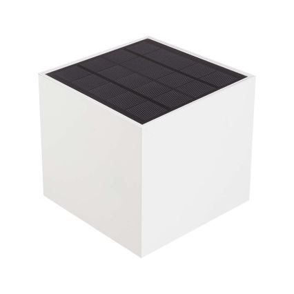 Світлодіодний сонячний настінний світильник з датчиком, 9 Вт/5 В, 3000/4000/5000 К, IP65, 2600 мА·год, білий