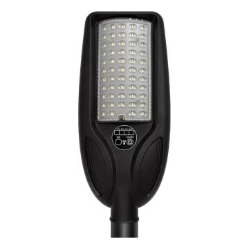 Сонячний вуличний LED-ліхтар VENICE з регульованою яскравістю, із датчиком, 50W/3,2V 4000 mAh IP65, чорний + пульт дистанційного керування