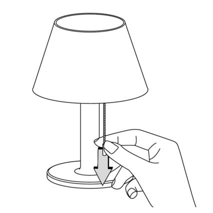 Сонячна LED лампа з регулюванням яскравості VIOLA LED/3,7V IP44