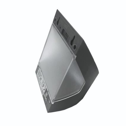 LED сонячний настінний світильник з датчиком LED/3W/3,7V 3000/4000K 1200 mAh IP54 антрацит