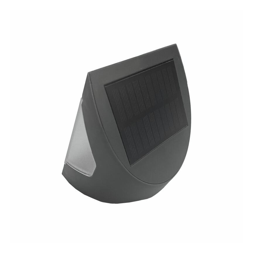 LED сонячний настінний світильник з датчиком LED/3W/3,7V 3000/4000K 1200 mAh IP54 антрацит
