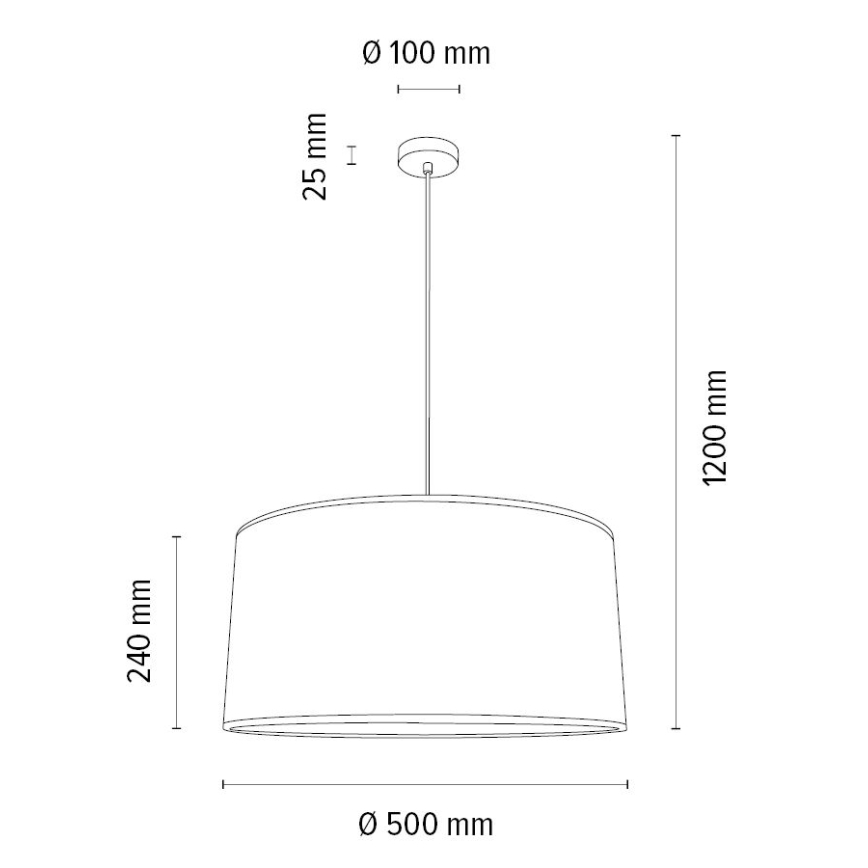 Підвісна люстра BENITA 1xE27/40W/230V кремовий/дуб – FSC сертифіковано