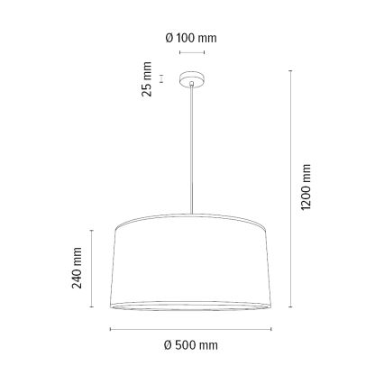 Підвісна люстра BENITA 1xE27/40W/230V коричневий/дуб – FSC сертифіковано