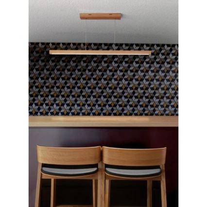 Диммируемая LED-люстра на тросе SMAL LED/18W/230V дуб