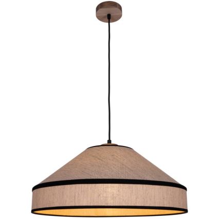 Подвесной светильник AMIGO на тросе, 1xE27/60W/230V, дуб