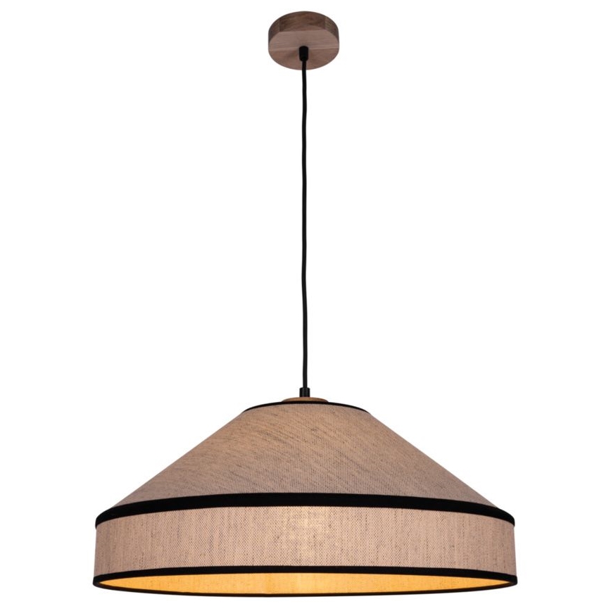 Подвесной светильник AMIGO на тросе, 1xE27/60W/230V, дуб