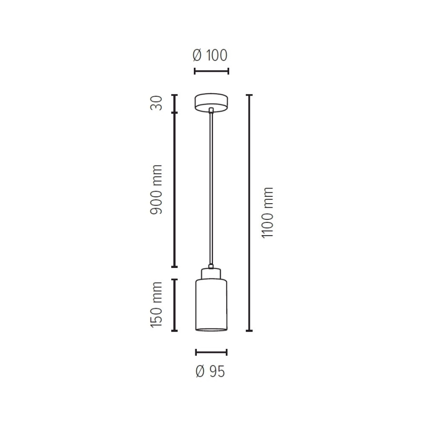 Подвесная люстра BOSCO 1xE27/60W/230V береза - сертифицировано FSC