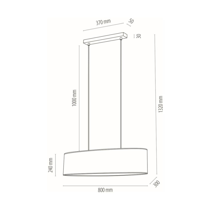 Подвесная люстра DOVE 2xE27/40W/230V дуб - сертифицировано FSC