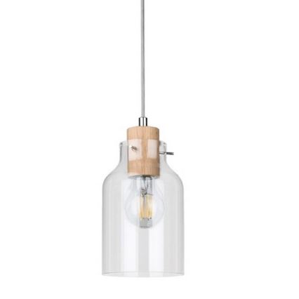 Підвісна люстра ALESSANDRO 1xE27/60W/230V дуб – сертифіковано FSC