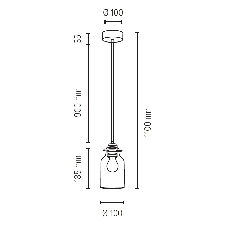 Подвесная люстра ALESSANDRO 1xE27/60W/230V дуб - сертифицировано FSC