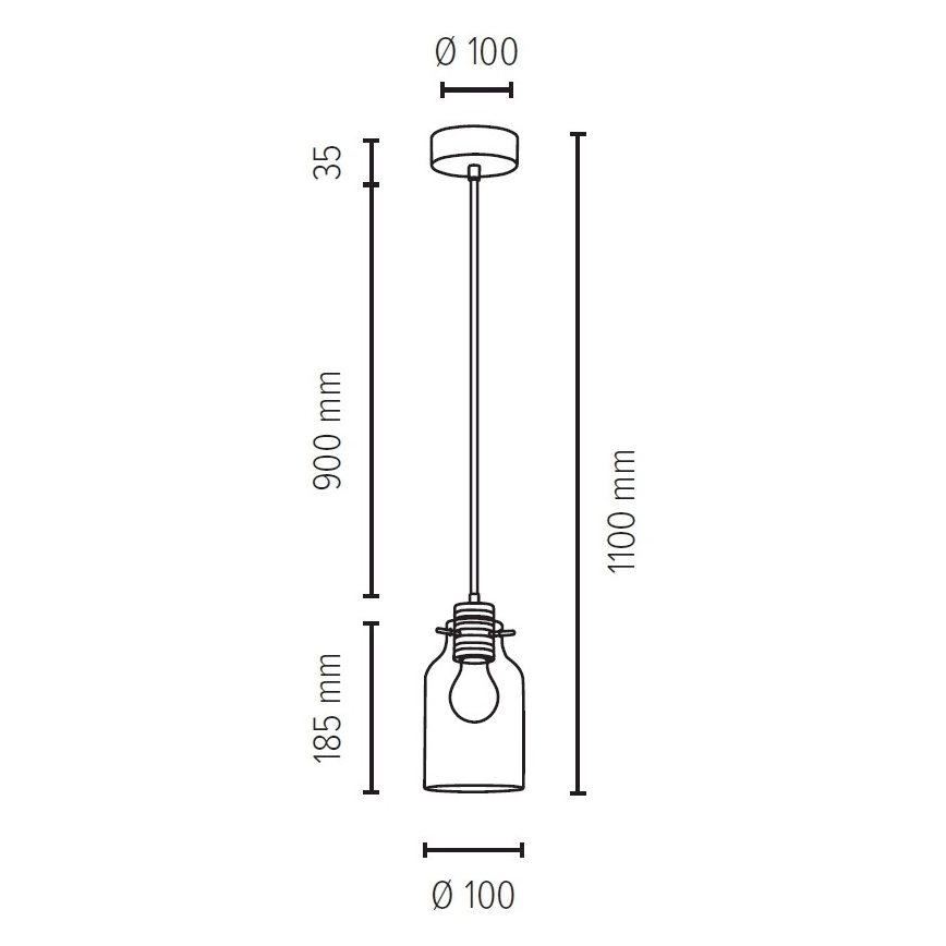 Підвісна люстра ALESSANDRO 1xE27/60W/230V бук – сертифіковано FSC