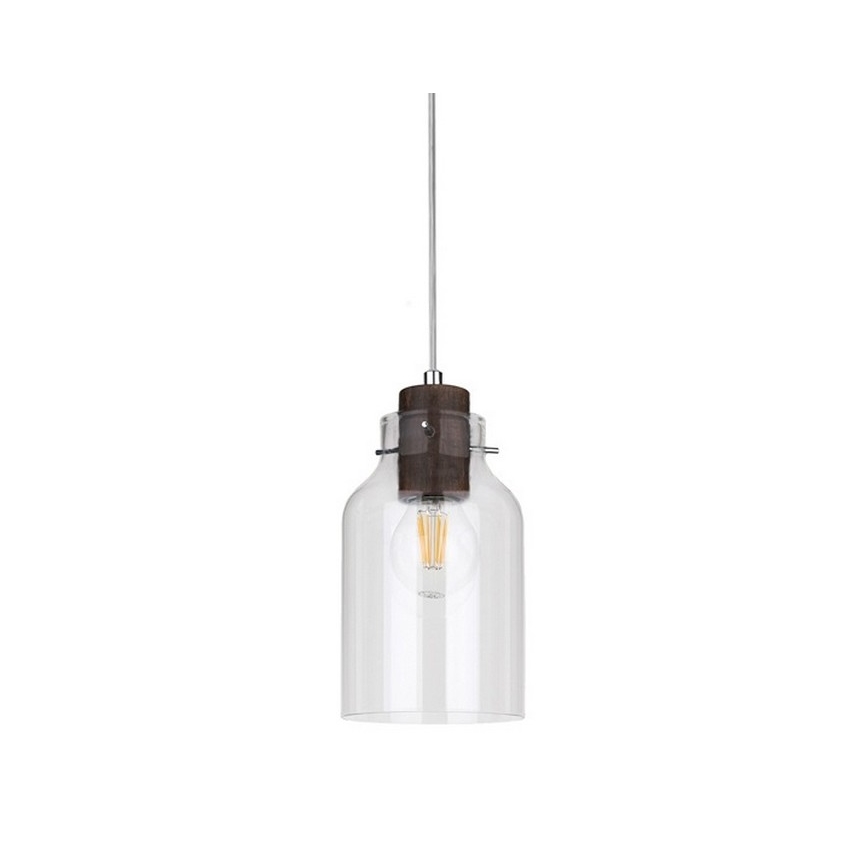 Подвесная люстра ALESSANDRO 1xE27/60W/230V бук - сертифицировано FSC