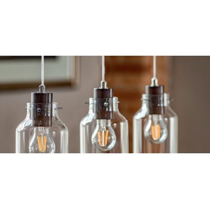 Подвесная люстра ALESSANDRO 1xE27/60W/230V бук - сертифицировано FSC