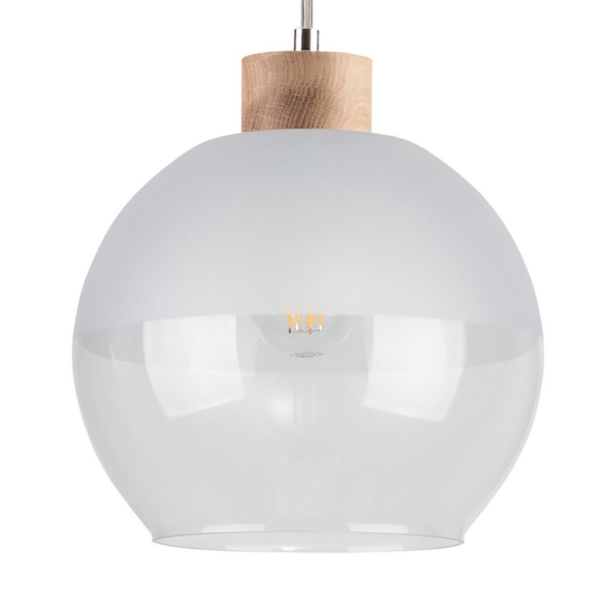 Підвісна люстра ALESSANDRO 1xE27/60W/230V дуб – сертифіковано FSC