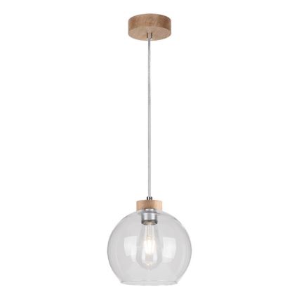 Подвесная люстра LAGUNA 1xE27/60W/230V дуб - сертифицировано FSC