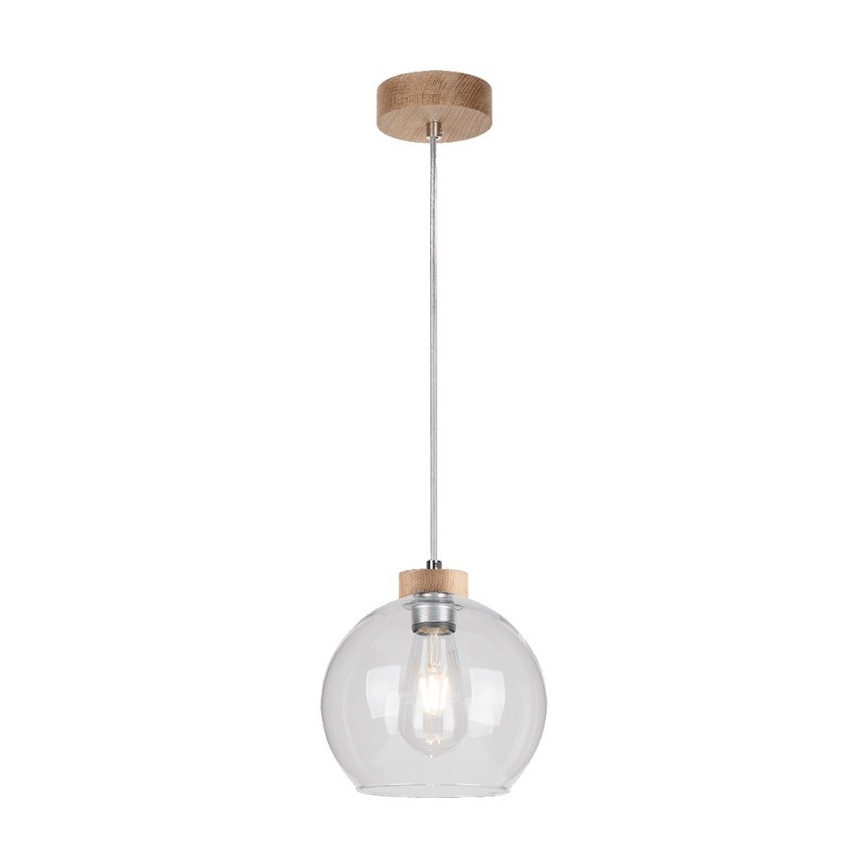 Подвесная люстра LAGUNA 1xE27/60W/230V дуб - сертифицировано FSC