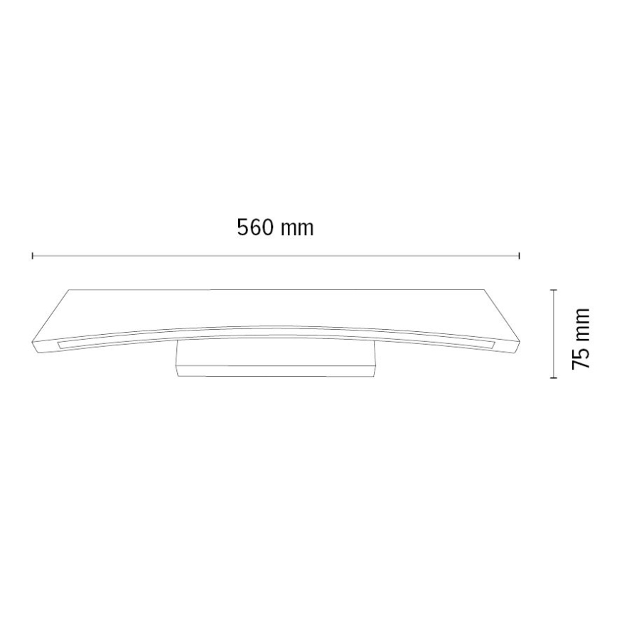 Настінний LED світильник з регулюванням яскравості ZIAD LED/6,5W/230V дуб