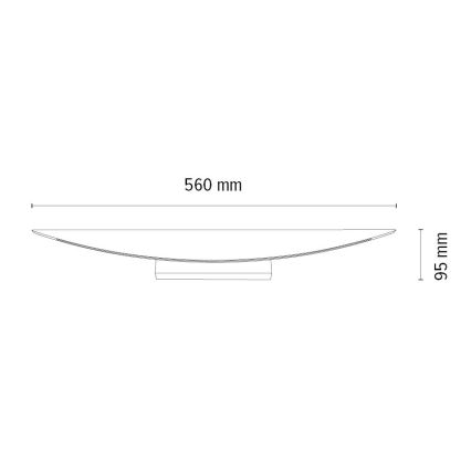 Светодиодный настенный светильник с регулированием яркости DUBAI LED/6,5W/230V дуб – сертифицировано FSC