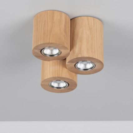 Стельовий світильник WOODDREAM 3xGU10/6W/230V дуб – сертифіковано FSC