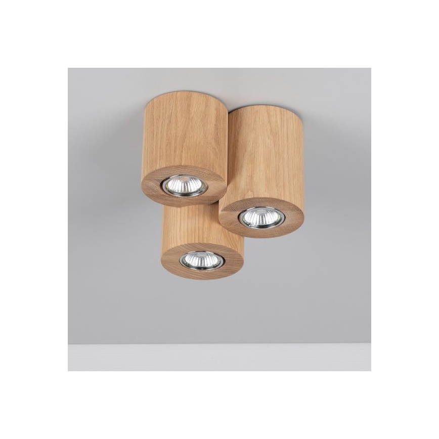 Стельовий світильник WOODDREAM 3xGU10/6W/230V дуб – сертифіковано FSC