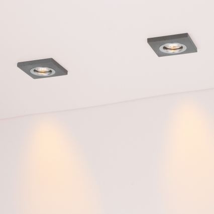 НАБІР 3x LED Вбудоване світильник VITAR 1xGU10/5W/230V CRI 90 бетон
