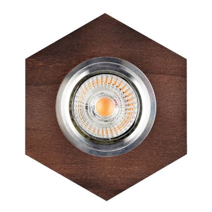 Світлодіодний вбудований світильник VITAR 1xGU10/5W/230V CRI 90 бук – FSC сертифіковано