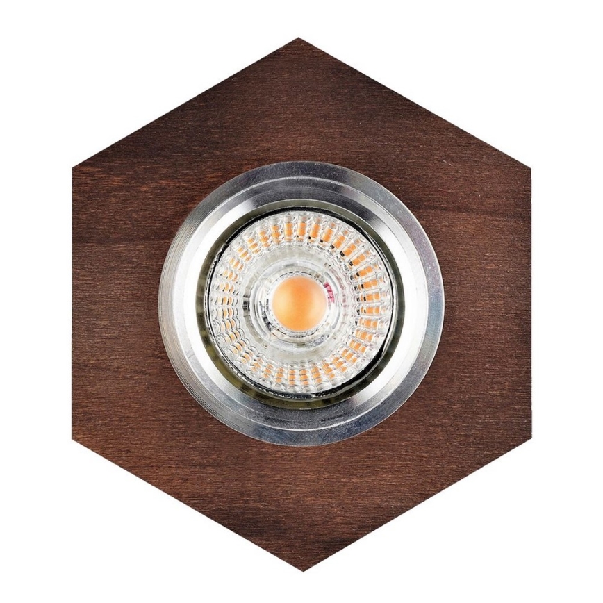 Світлодіодний вбудований світильник VITAR 1xGU10/5W/230V CRI 90 бук – FSC сертифіковано