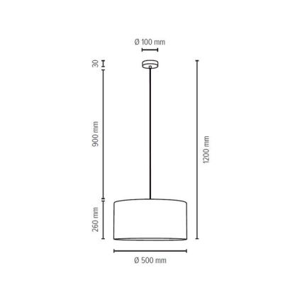 Підвісна люстра SCARLETT 1xE27/60W/230V – FSC сертифіковано
