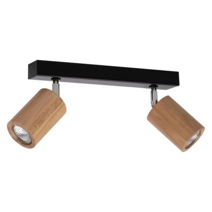 Светодиодный потолочный точечный светильник MATTI 2xGU10/5W/230V дуб - сертифицировано FSC