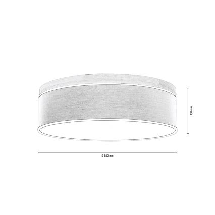 Стельовий світильник BOHO 4xE27/25W/230V діаметр 58 см дуб – FSC сертифіковано