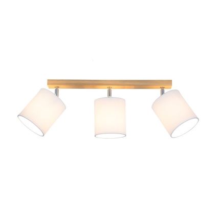 Точковий світильник APRILLIA 3xE27/25W/230V дуб/білий