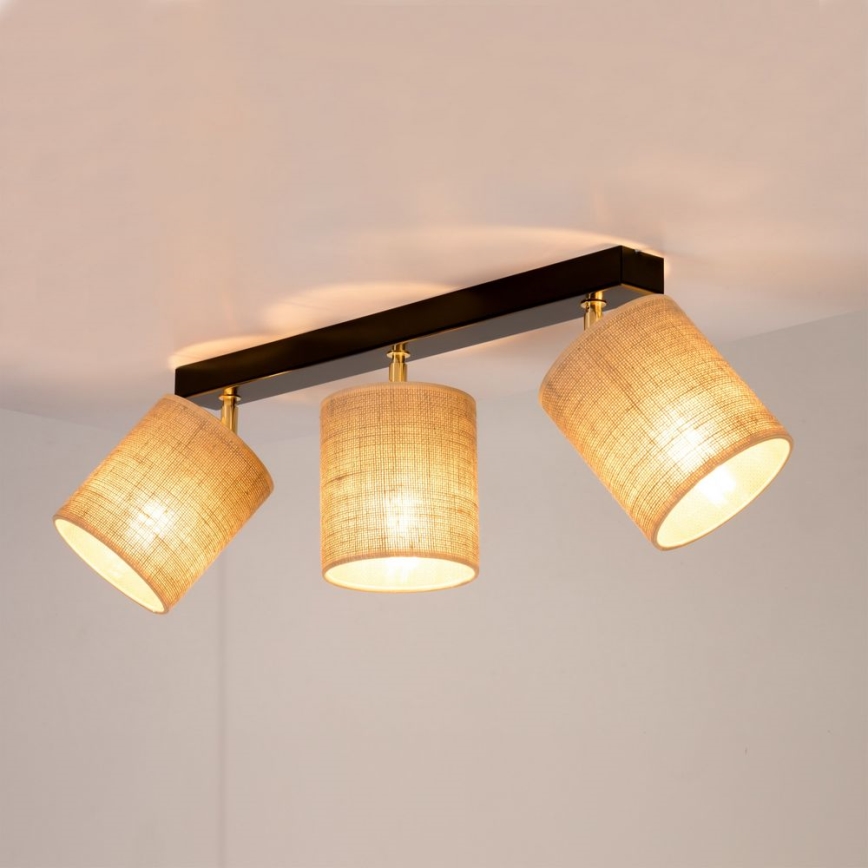 Потолочный точечный светильник JUTE 3xE27/25W/230V