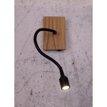 Настінний світильник LECTOR LED/2,5W/230V дуб – FSC сертифіковано