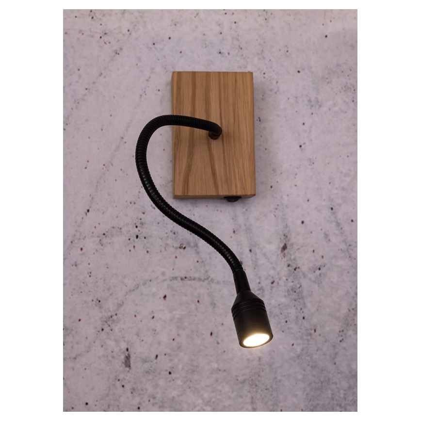 Настінний світильник LECTOR LED/2,5W/230V дуб – FSC сертифіковано
