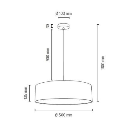 Підвісна люстра JOSEFINA 3xE27/25W/230V – сертифіковано FSC