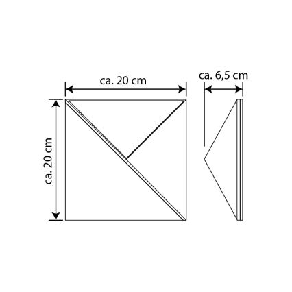 Номер будинку з підсвіткою на сонячній батареї LED/3x0,1W/2,4V IP44 – сертифіковано FSC