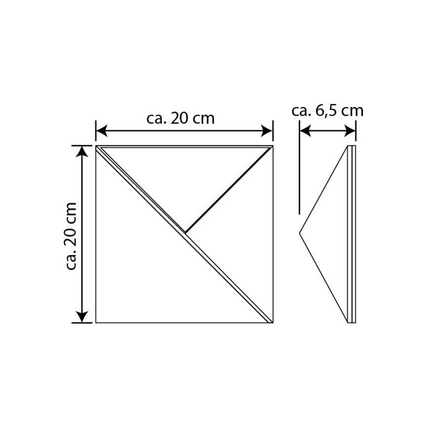 Номер будинку з підсвіткою на сонячній батареї LED/3x0,1W/2,4V IP44 – сертифіковано FSC