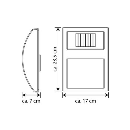 Номер будинку з підсвіткою на сонячній батареї LED/3x0,1W/2,4V IP44 – сертифіковано FSC