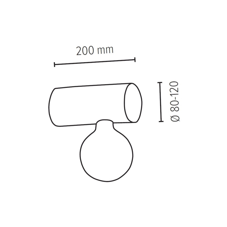 Настенный светильник TRABO 1xE27/25W/230V